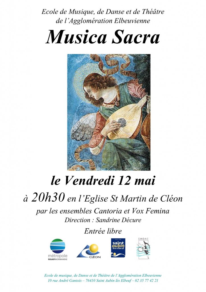 Affiche 12 mai 2017- Cléon Cantoria & Vox Femina